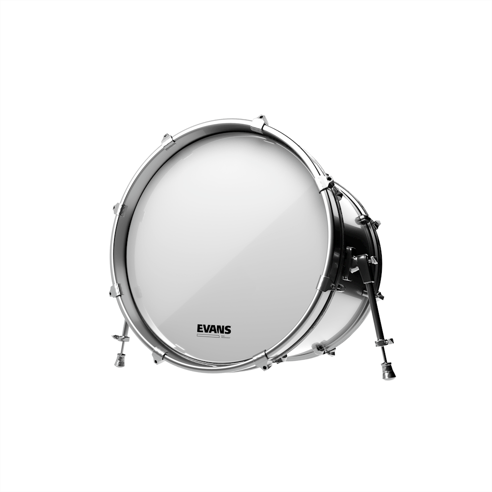 Evans EQ3 Resonant Smooth White No Port 26" Bass Drum Head