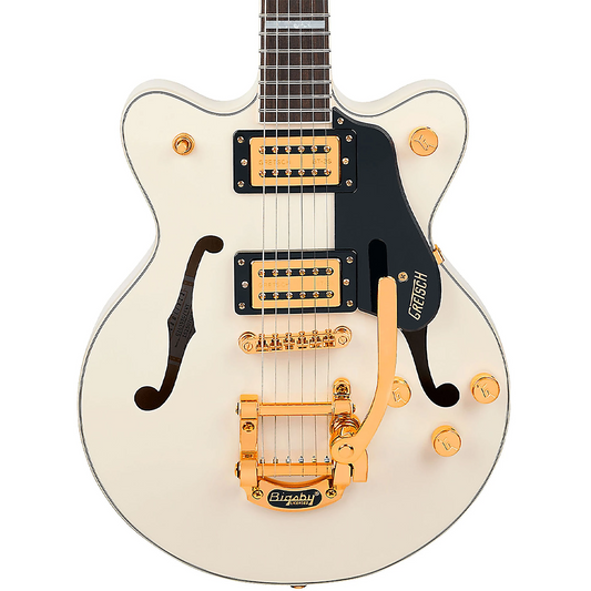 Gretsch  G2655TG Streamliner Center Block Jr. Double-Cut with Bigsby LTD Electric Guitar in Vintage White