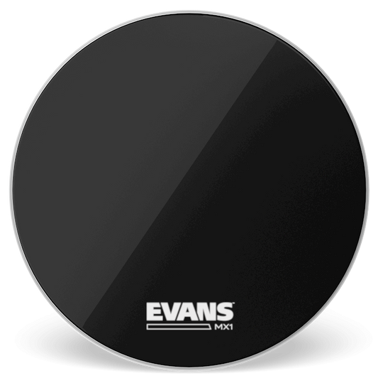 Evans MX1 Black Marching 24" Bass Drum Head