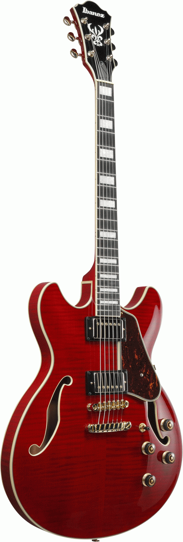 Ibanez AS93FM Electric Guitar in Transparent Cherry Red
