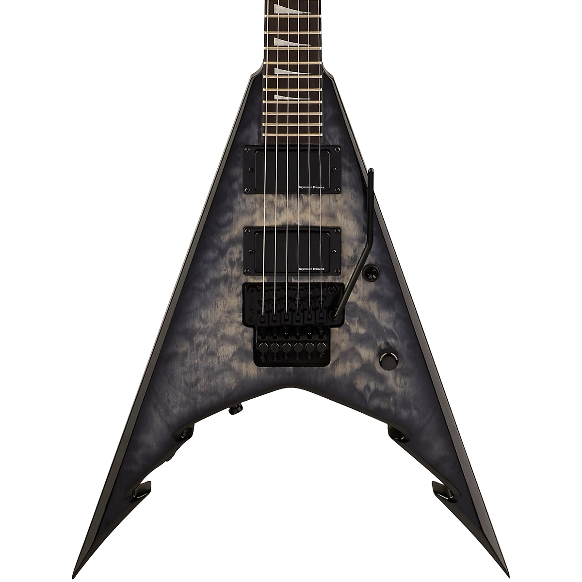 Jackson Pro Series Signature Corey Beaulieu King V KV6Q Electric Guitar in Transparent Black