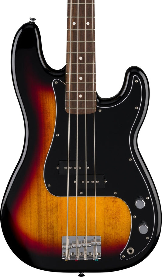 Fender Standard Precision Bass, Laurel Fingerboard, Black Pickguard in 3-Color Sunburst