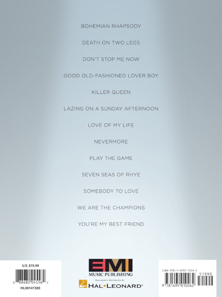 Queen Note for Note Keyboard Transcriptions