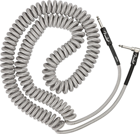 Fender Professional Series 30' Coil Cable in White Tweed