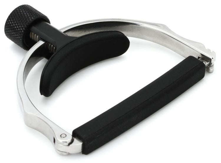 D'Addario Cradle Capo Adjustable Tension in Stainless Steel
