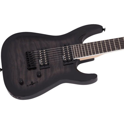 Jackson JS Series Dinky Arch Top JS32Q DKA HT in Transparent Black Burst