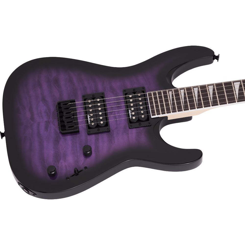 Jackson JS Series Dinky Arch Top JS32Q DKA HT in Transparent Purple Burst