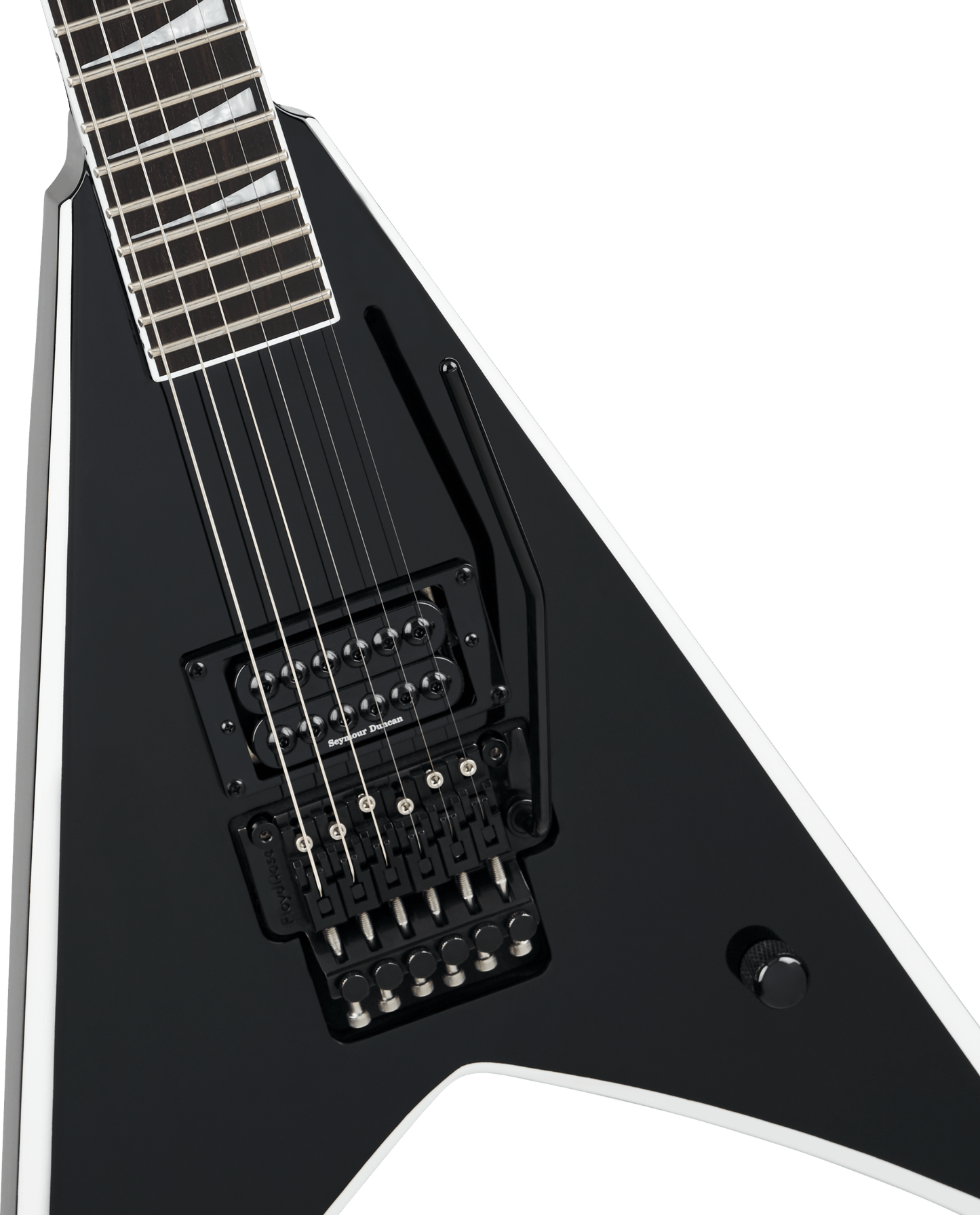 Jackson Pro Series Signature Wes Borland King V KV in Black With White Bevels