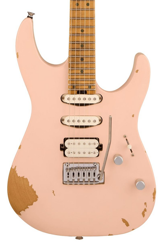 Charvel Pro-Mod Signature Rick Graham DK24 2PT CM Electric Guitar in Worn Shell Pink