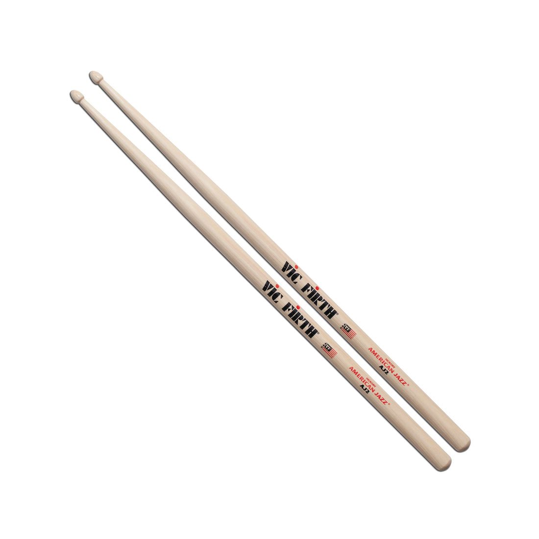 Vic Firth American Jazz AJ2 Wood Tip Drumsticks