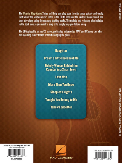 Ukulele Songs Ukulele Play Along Volume 13 Bk/Cd