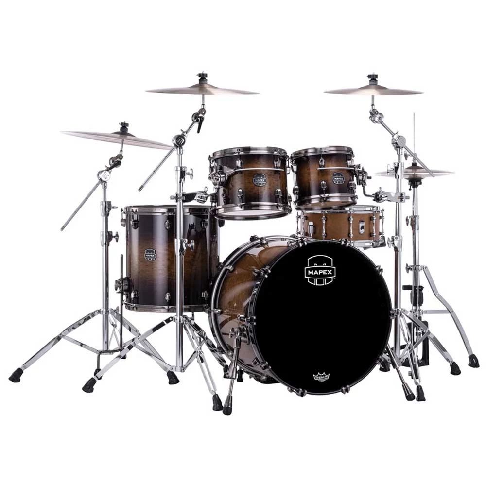 Mapex Saturn Evolution Rock 4pc Maple Shell Pack in Exotic Night Forest Burst