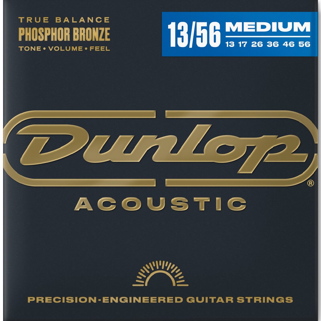 Jim Dunlop Phosphor Bronze Acoustic Guitar Strings 13-56 Gauge