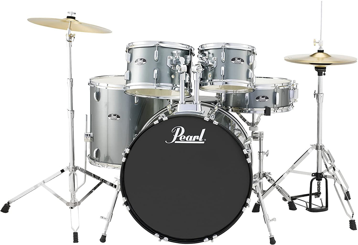 Pearl Roadshow PDRS525SCC706 5 Piece Drum Set in Charcoal Metallic