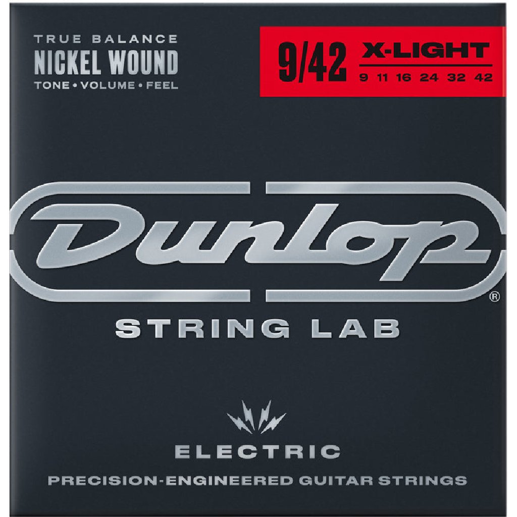 Jim Dunlop Nickel Wound Electric Guitar Strings 09-42 Gauge