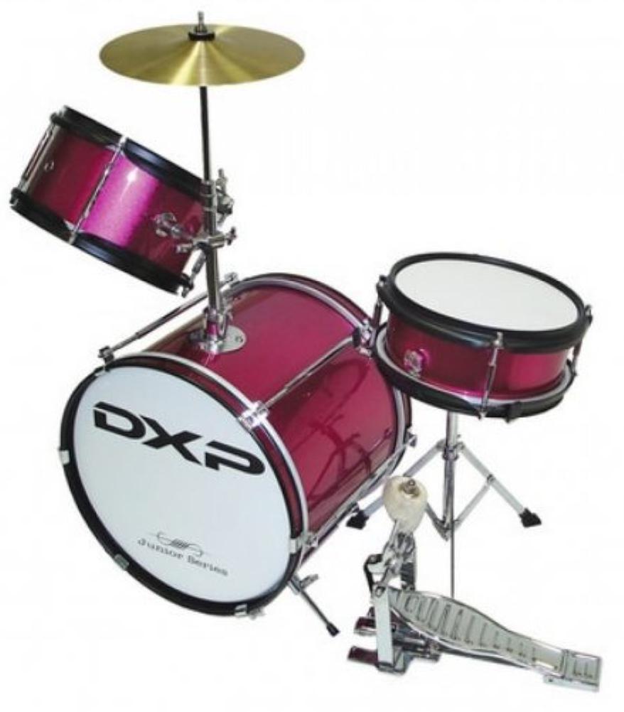 DXP Junior 3 Piece Drum Kit in Metallic Pink
