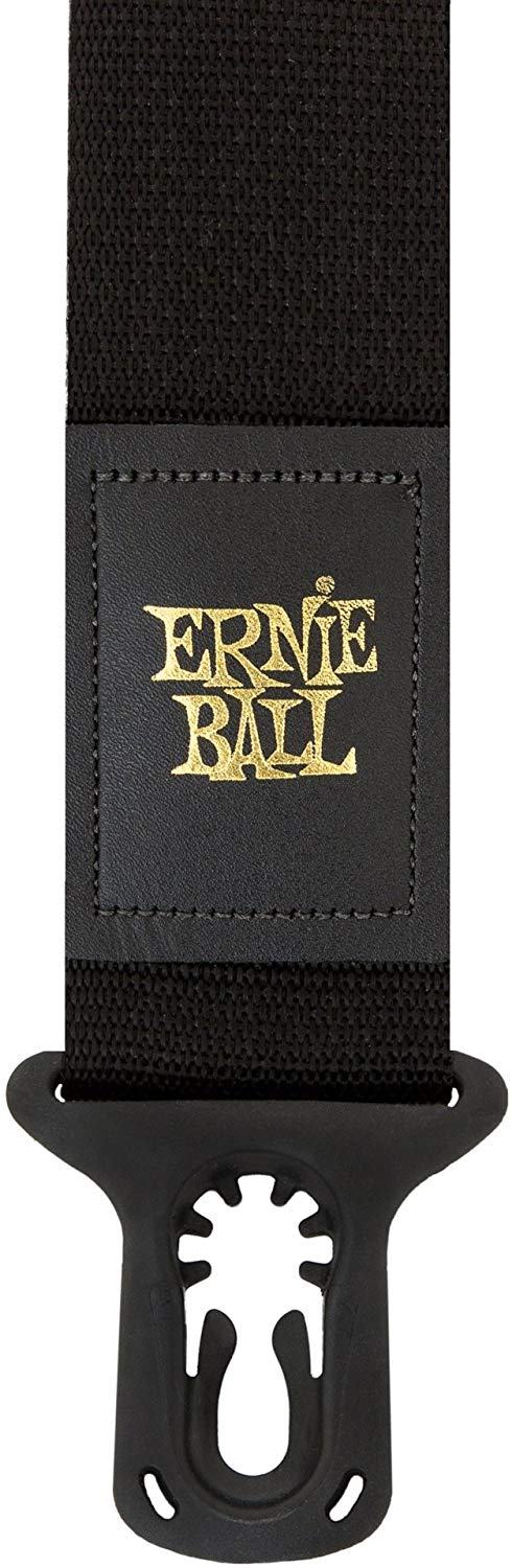 Ernie Ball Polypro PolyLock Guitar Strap Or Bass Strap in Black