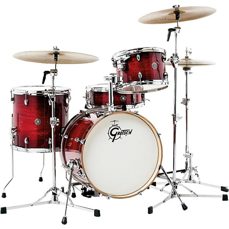 Gretsch Catalina Club Jazz 4 Piece Shell Pack in Red Satin Flame