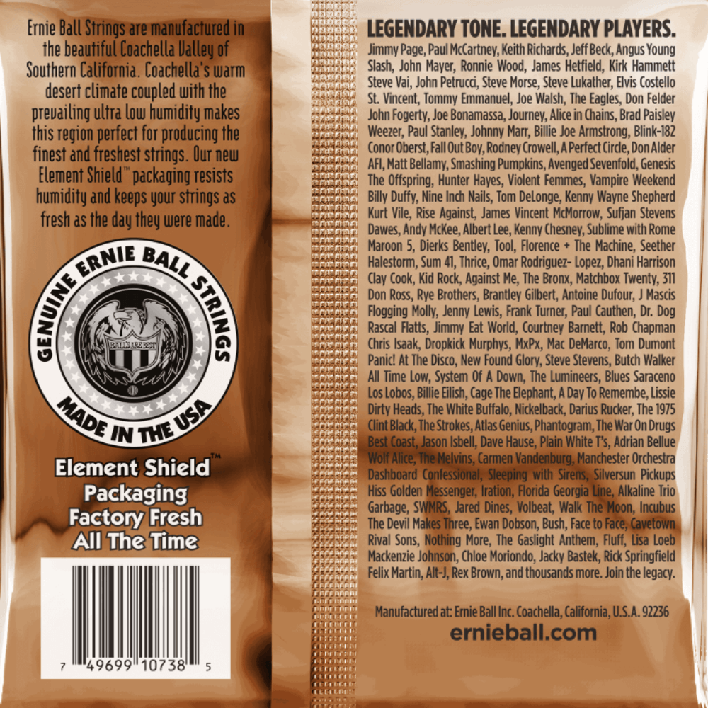 Ernie Ball Earthwood Custom 12 String Light Phosphor Bronze Acoustic Guitar Strings 10-48 Gauge