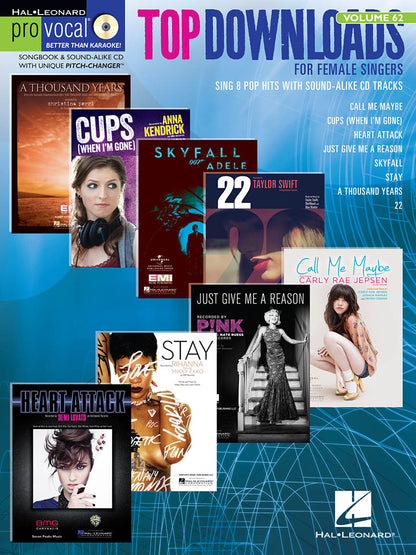 Top Downloads Pro Vocal Womens Edition Volume 62 BK/CD