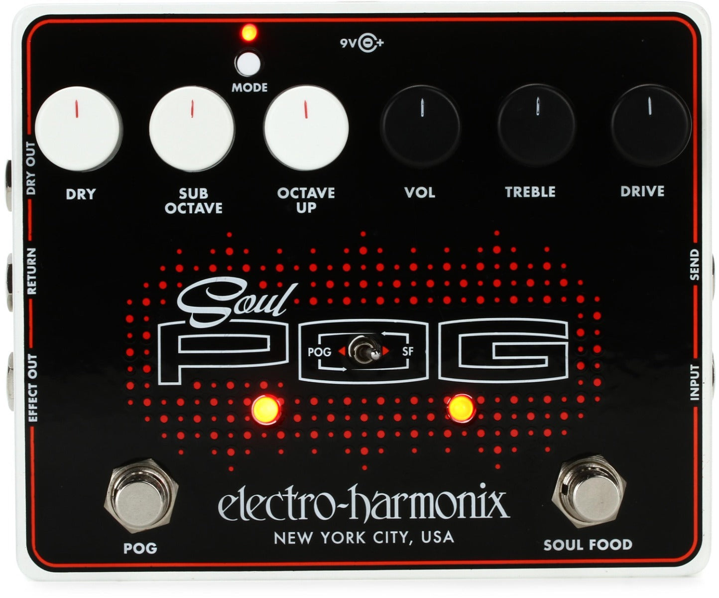 Electro Harmonix Soul POG Octave Generator and Overdrive Pedal