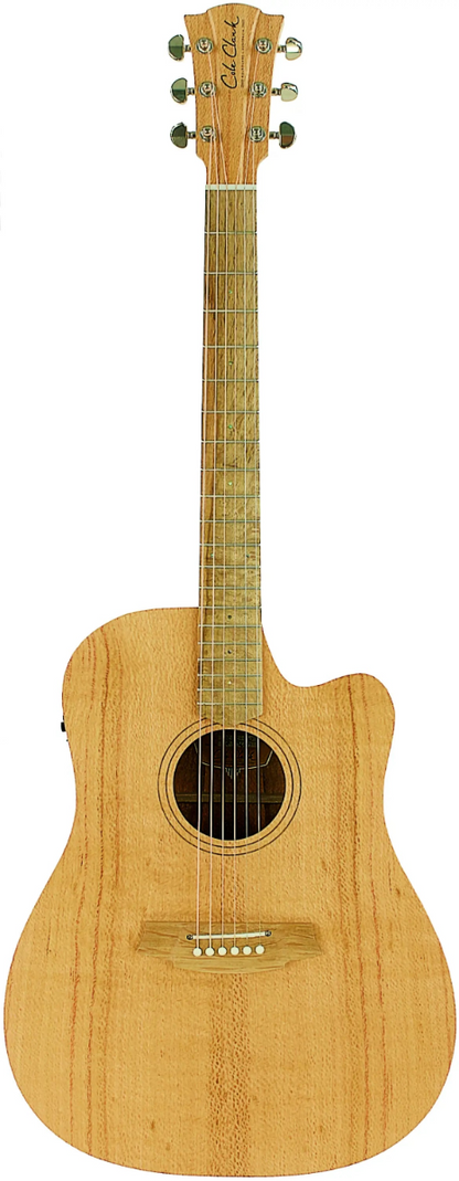 Cole Clark CCFL1EC-SSO Fat Lady Series 1 Cutaway Acoustic Electric Guitar in Silky Oak