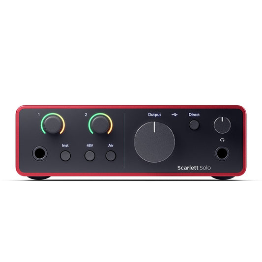 Focusrite Scarlett Solo 4th Gen 2 in 2 out Audio Interface