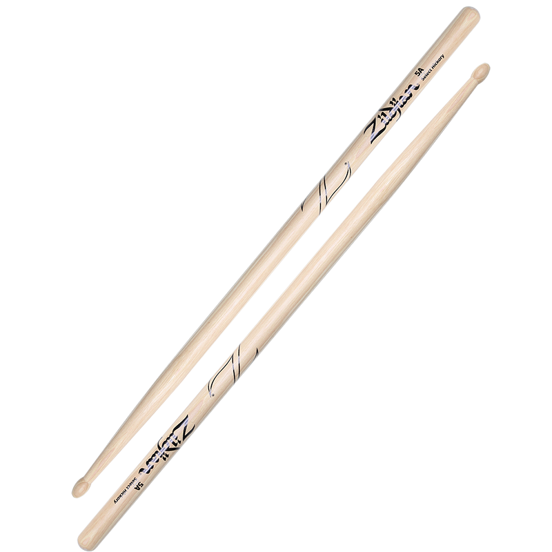 Zildjian Hickory Series 5A Wood Tip Drumsticks