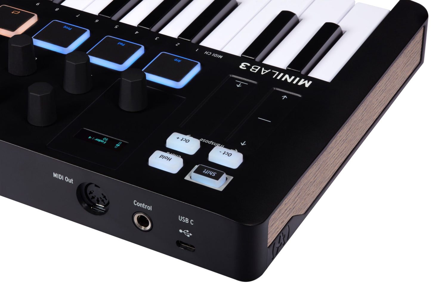 Arturia MiniLAB 3 Compact MIDI Keyboard & Pad Controller in Black