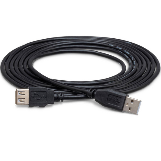Hosa USB205AF High Speed USB Extension Cable, Type A to Type A, 5 Ft / 1.5M