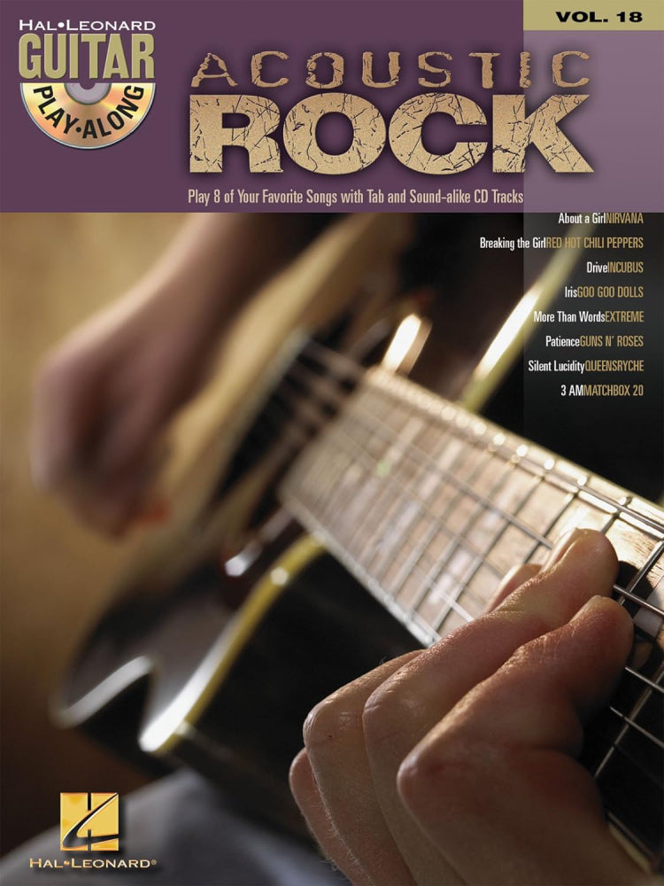 Acoustic Rock Guitar Play Along Volume 18 Bk/Cd