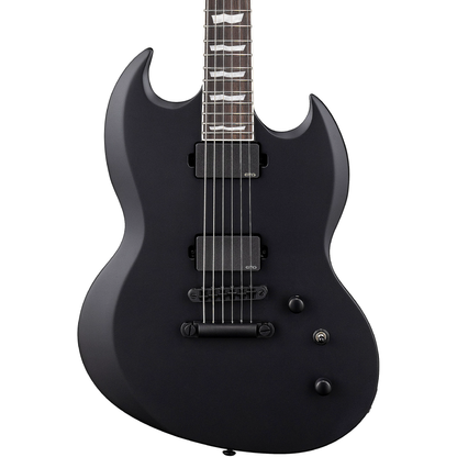 ESP LTD Viper 400 Baritone Electric Guitar in Black Satin