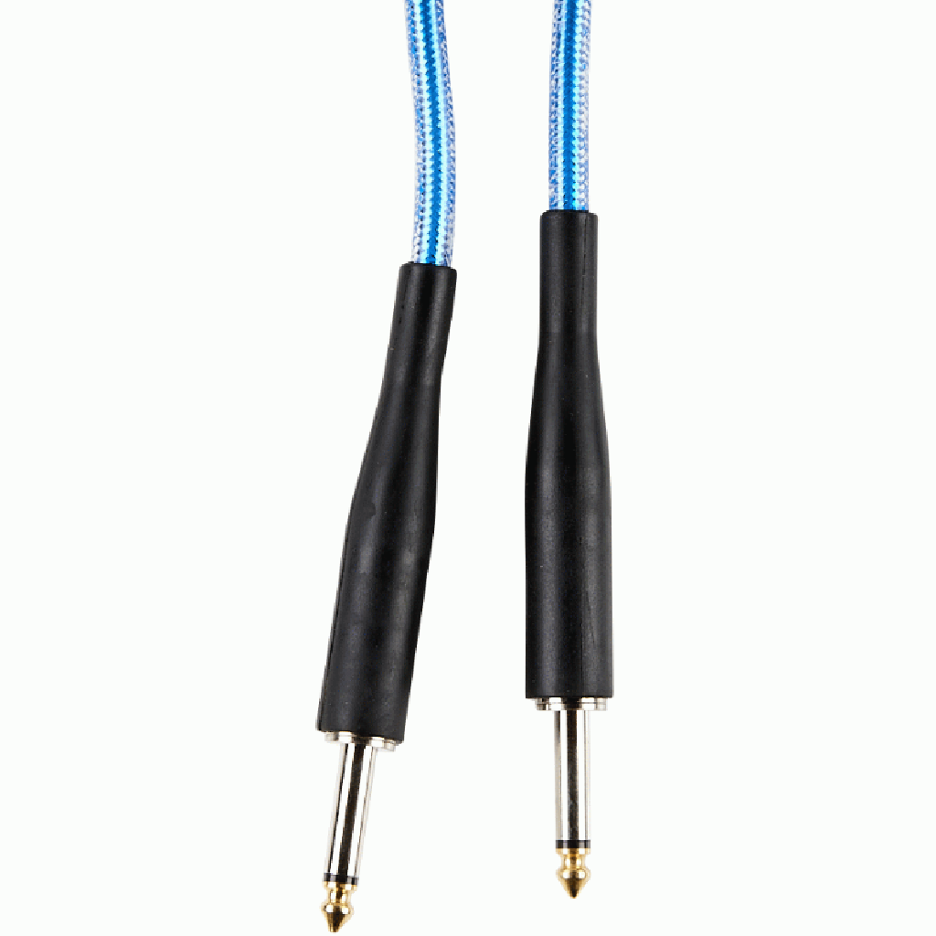 Armour GC10B 10 Foot Guitar Lead in Transparent Blue