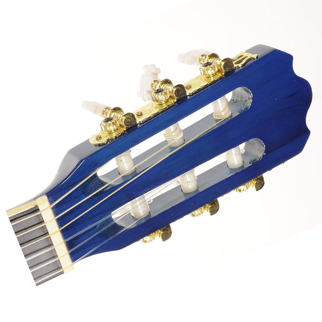 Ashton SPCG34 Starter Classical Guitar Pack in Transparent Blue Burst