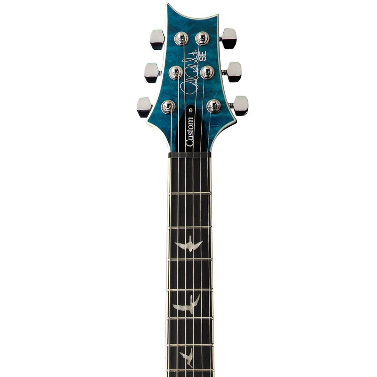 PRS SE Custom 24-08 Quilt Electric Guitar in Lake Blue