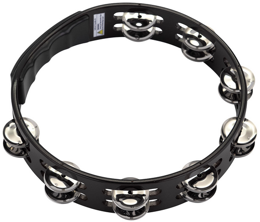 Pearl 10" Headless Wood Tambourine and Stainless Steel Jingles