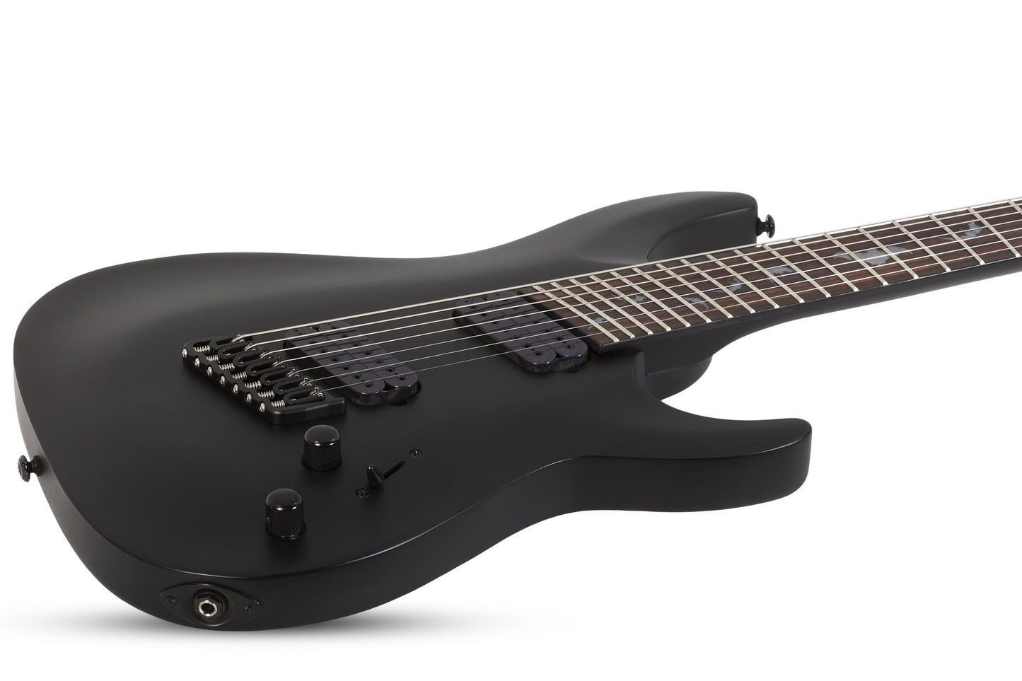 Schecter Damien 7 Multiscale 7 String in Satin Black