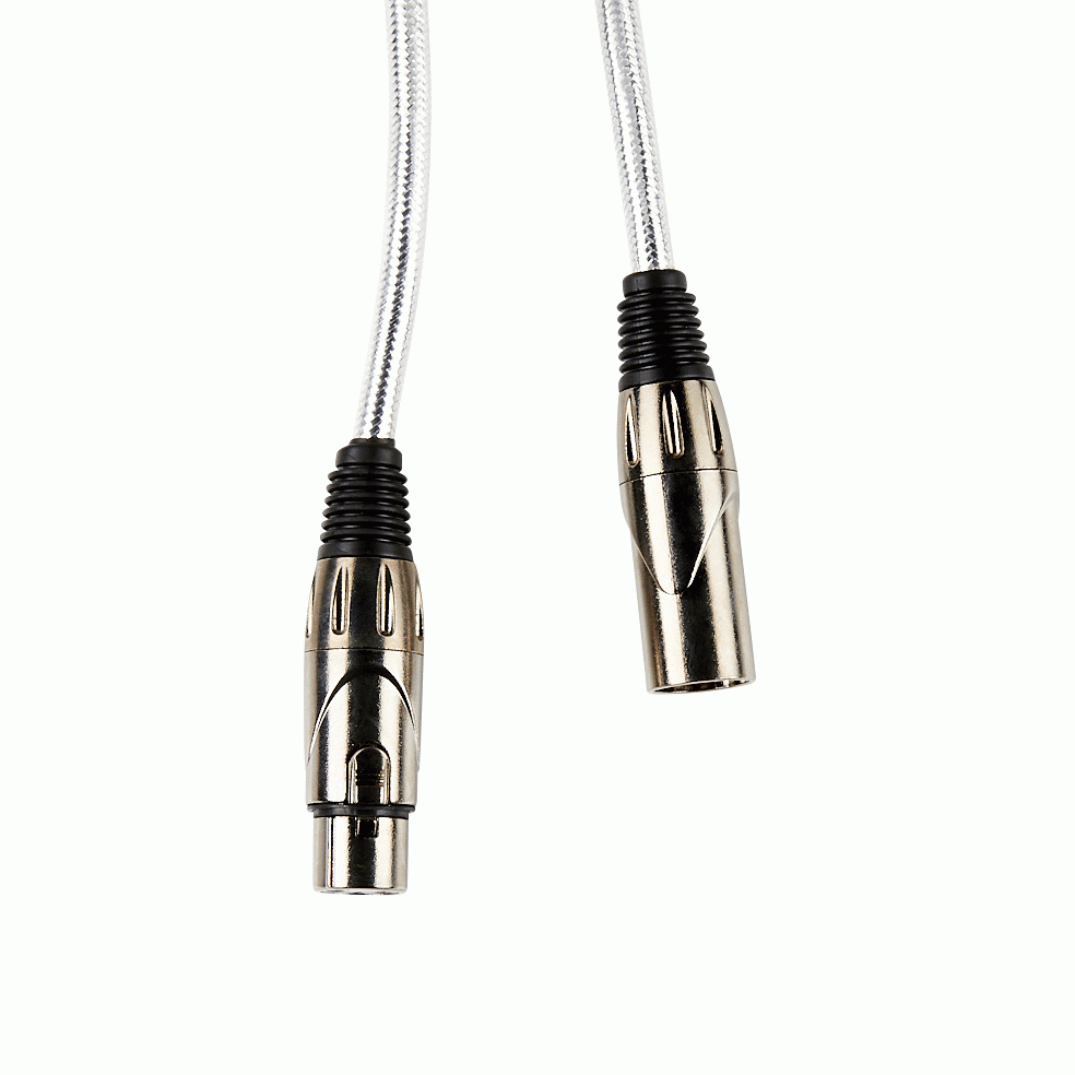 Armour CCP20S 20FT High Performance Microphone Cable in Transparent Silver