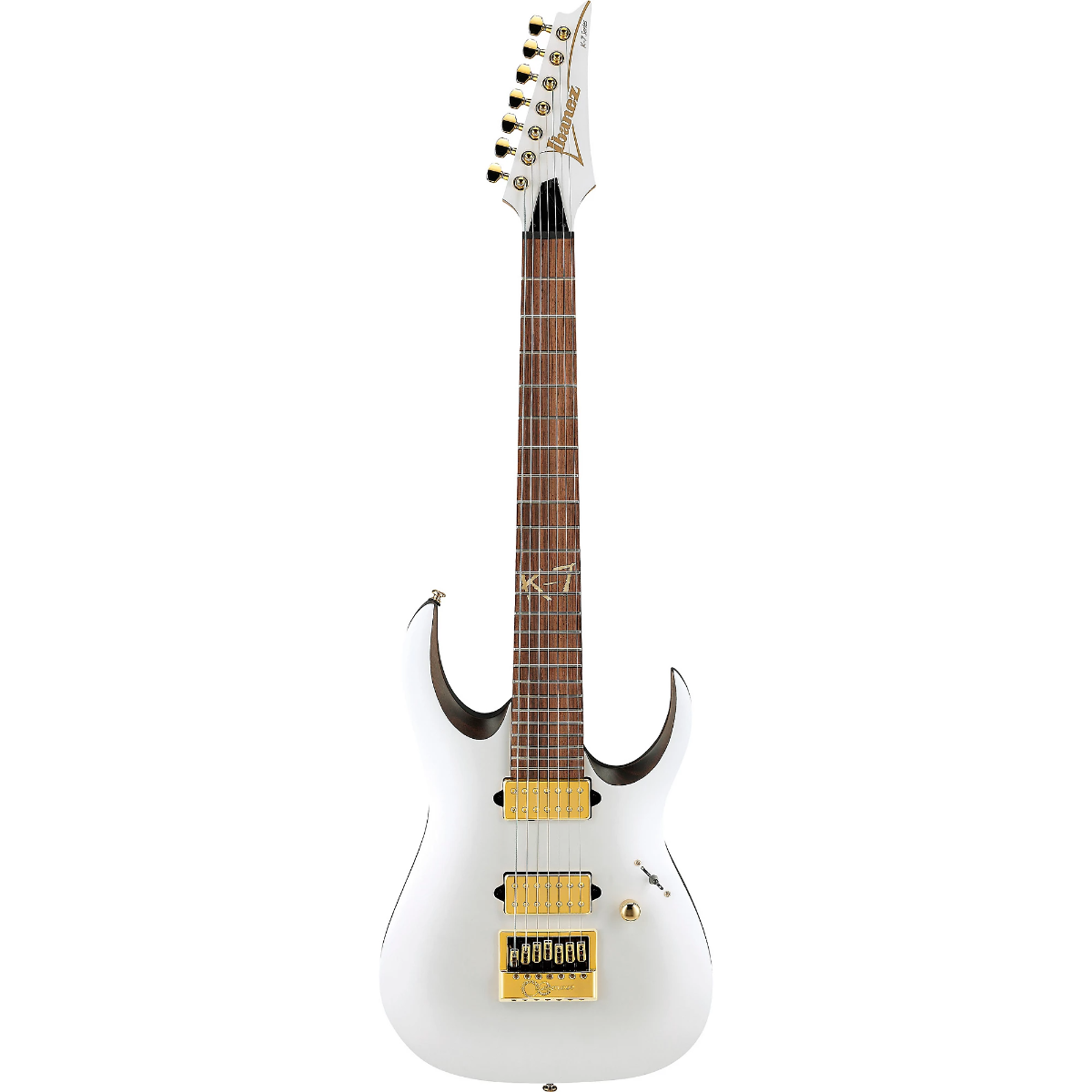Ibanez K7 YANG Head Signature 7 String Electric Guitar in White