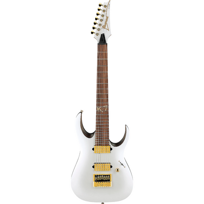 Ibanez K7 YANG Head Signature 7 String Electric Guitar in White