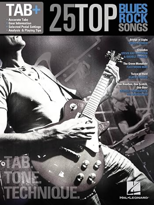 25 Top Blues Rock Songs Guitar Tab Plus