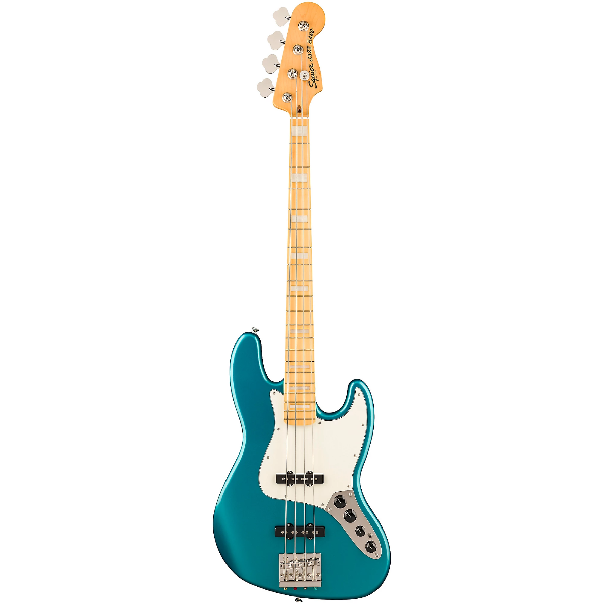 Squier Classic Vibe Active '70s Jazz Bass, Maple Fingerboard in Ocean Turquoise
