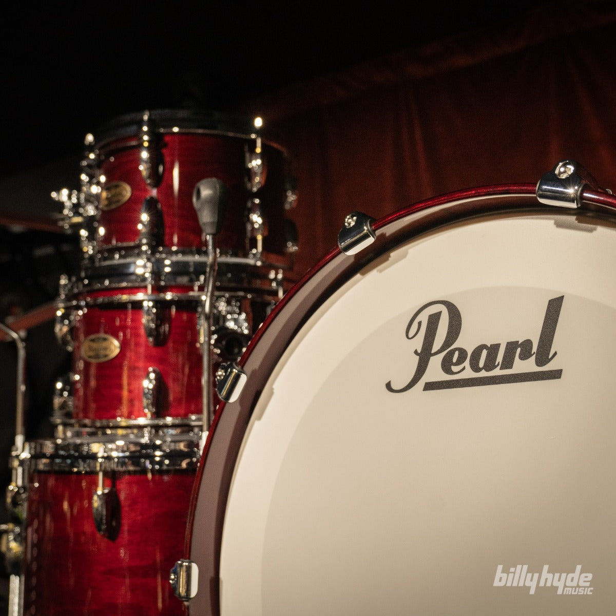 Pearl Masters Maple Pure 4-Piece 22" Shell Pack in Wine Red