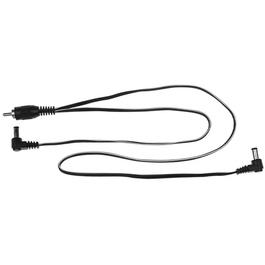 CIOKS 1035 Split Flex 5,5/2,1mm Center Negative DC Plug 30 & 50cm in Black