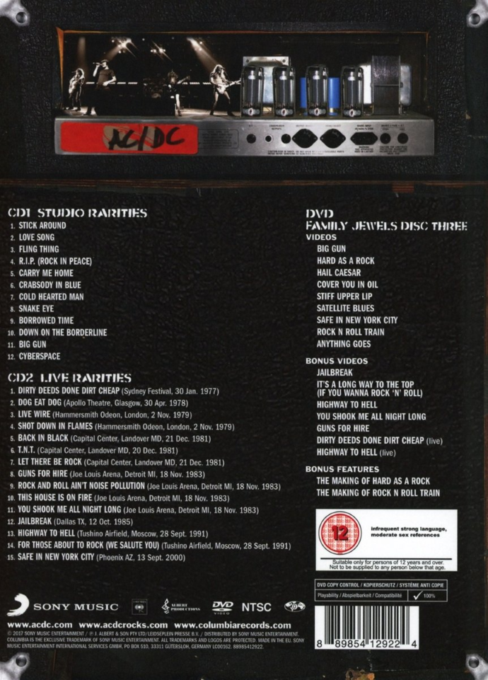 AC/DC Backtracks Guitar Recorded Versions Tab