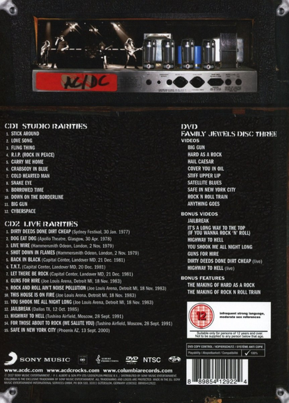 AC/DC Backtracks Guitar Recorded Versions Tab