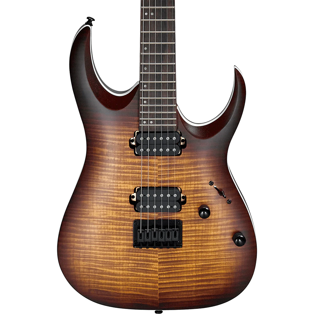Ibanez RGA42FM Archtop Electric Guitar in Dragon Eye Burst Flat
