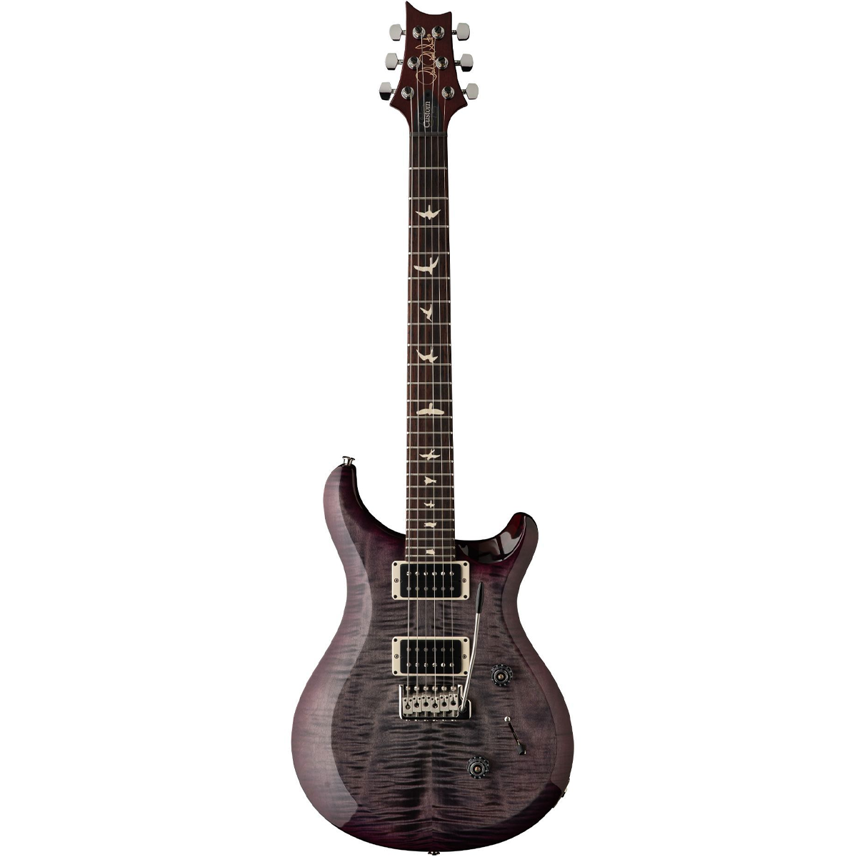 PRS S2 Custom 24 Electric Guitar in Faded Gray Black Purple Burst