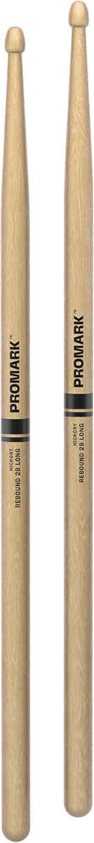 ProMark Rebound 2B Long Lacquered Hickory Drumsticks