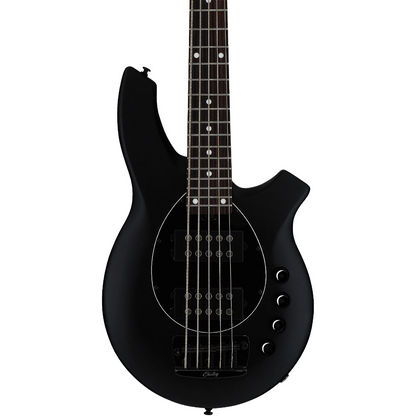 Sterling By Music Man Bongo 5 String Bass Guitar in Stealth Black